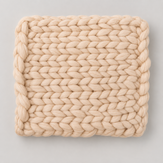 Chunky Knit Square Cushion Cover