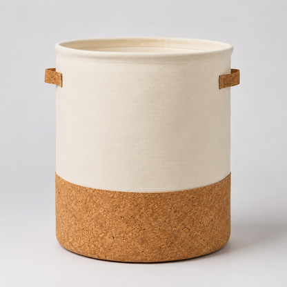 Cotton Linen Laundry Basket